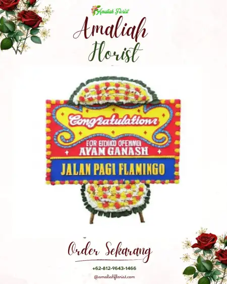 Sewa Papan Bunga Santiong